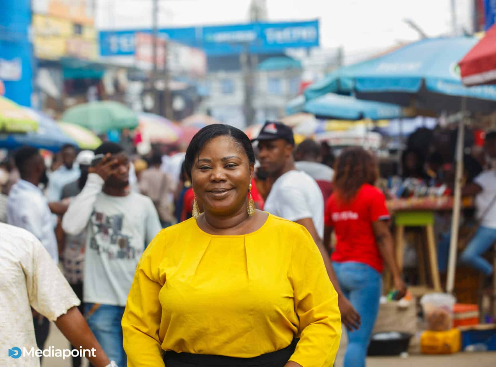 Abisola Azeez Raolat, newly appointed leader of Computer Village Ikeja, doesn’t fit the stereotype of a typical ‘Iyaloja’