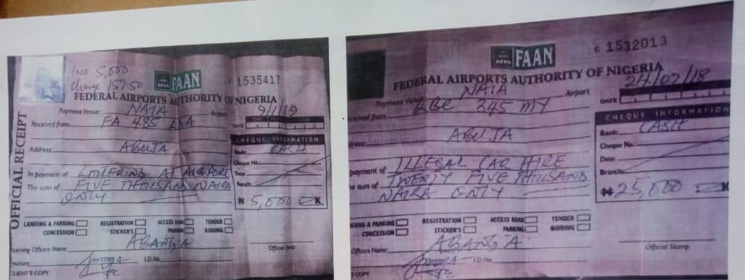 Thanks to the Nigerian airport authority, it is becoming unsafe to book a taxi online from a Nigerian airport 2 FAAN ticket