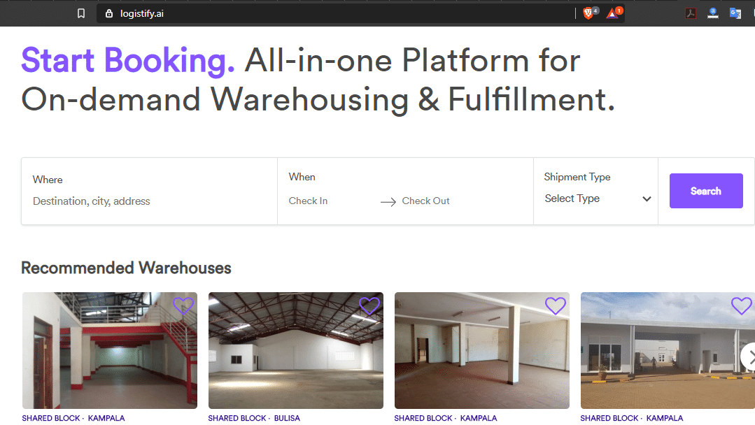 Logistify AI is a Ugandan on-demand startup for warehouses in Africa 2 Screenshot 76
