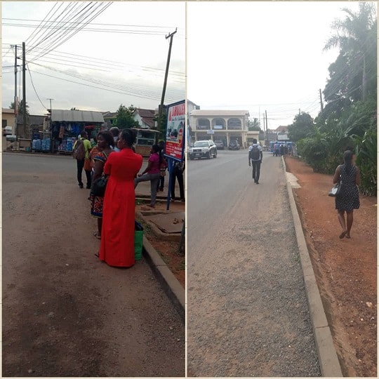 The state of e-hailing services in Ghana 4 Trotro queue