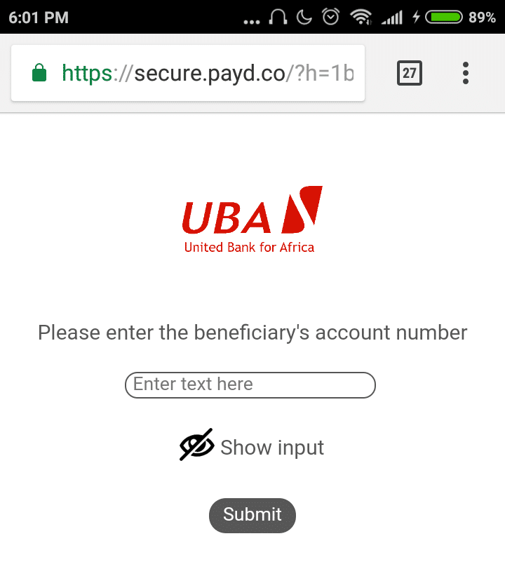 UBA whatsapp banking