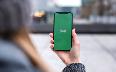 A hand showing a Bolt app