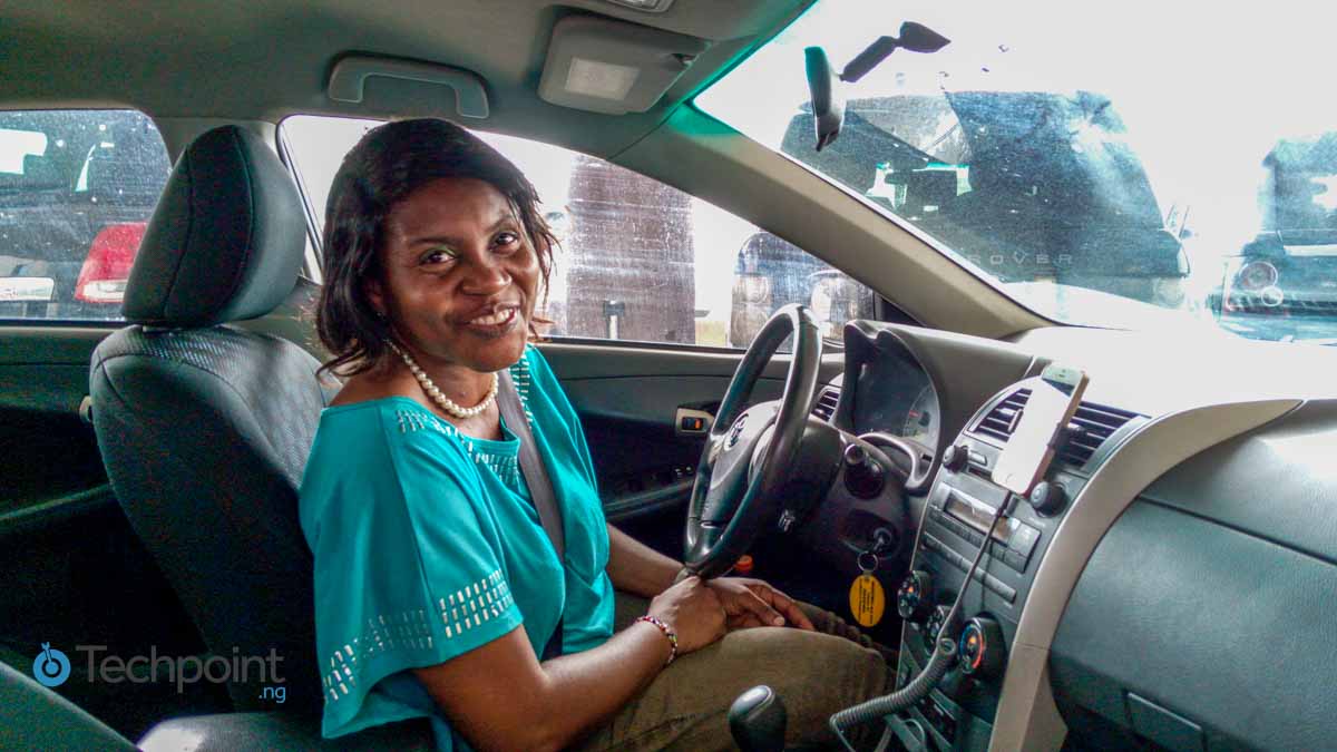 a female uber driver