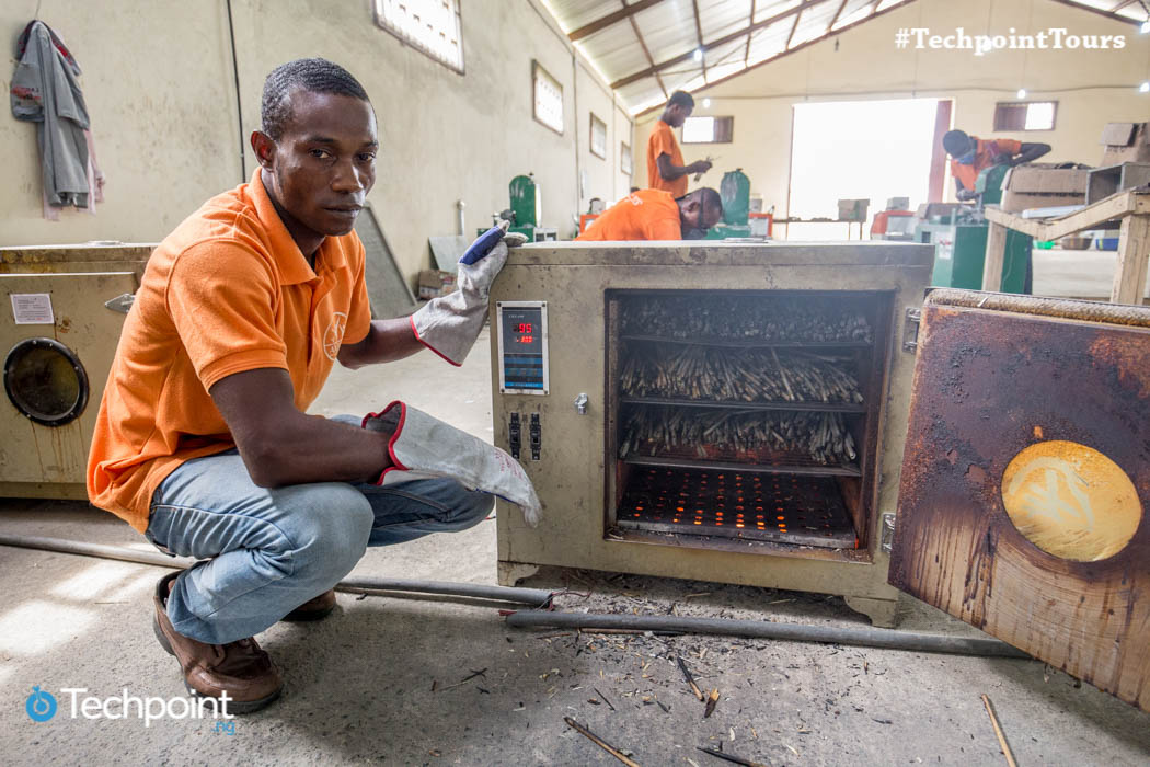 Inside Nigeria's first pencil and toothpick factory 10 AKEES Pencil and Toothpick Factory 5