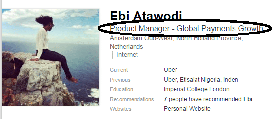 Ebi Atawodi now manages Global Payments for Uber worldwide 1 Ebi Atawodi
