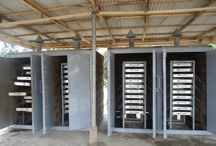 Can technology help dried fish nourish the Nigerian economy? 12 Brick and aluminium fish smoking kilns from the Federal Institute of Industrial Research Oshodi