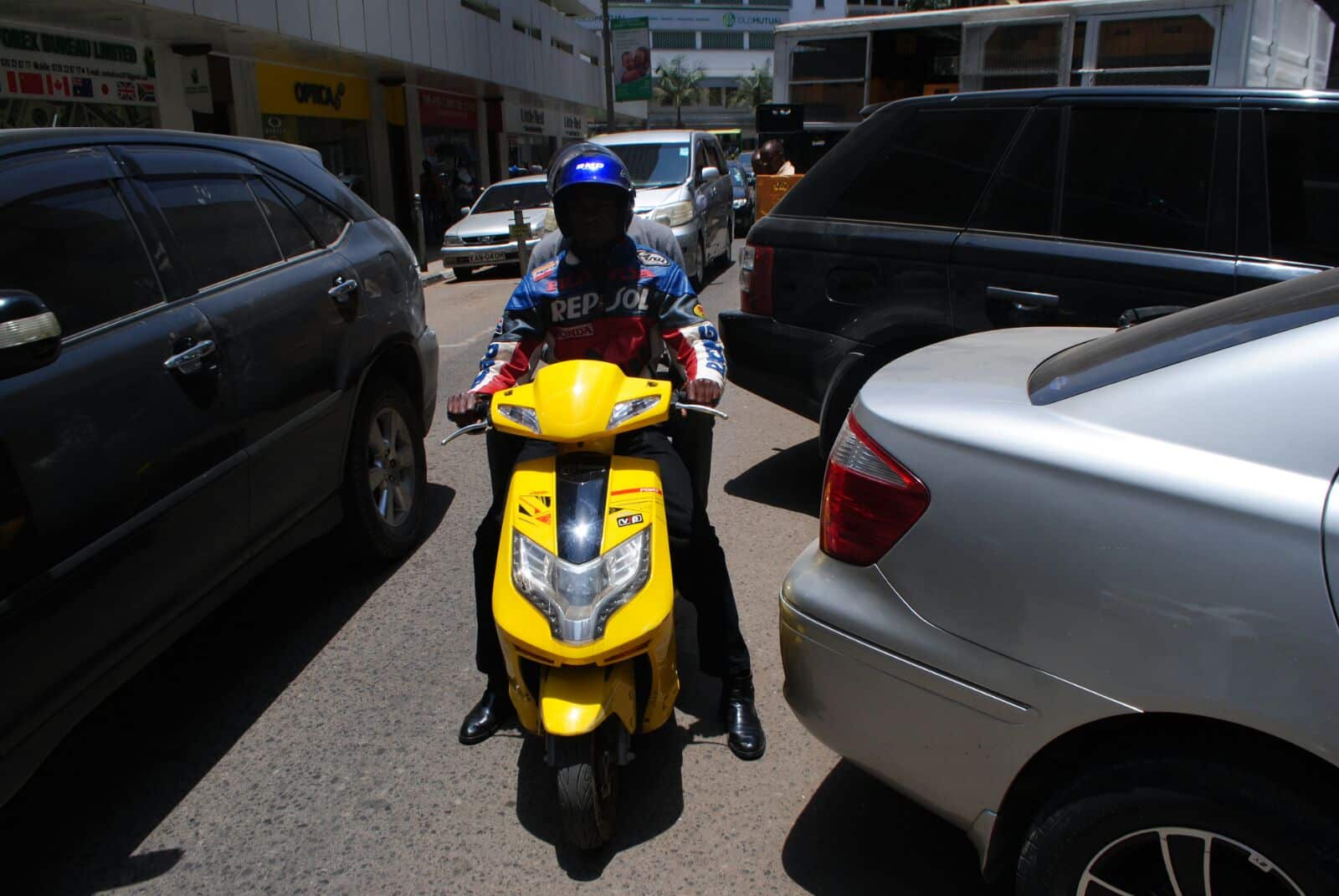 Meet the Kenyan student who built Africa's first solar-powered motorcycles 4 Ecotran on busy Nairobi Roads