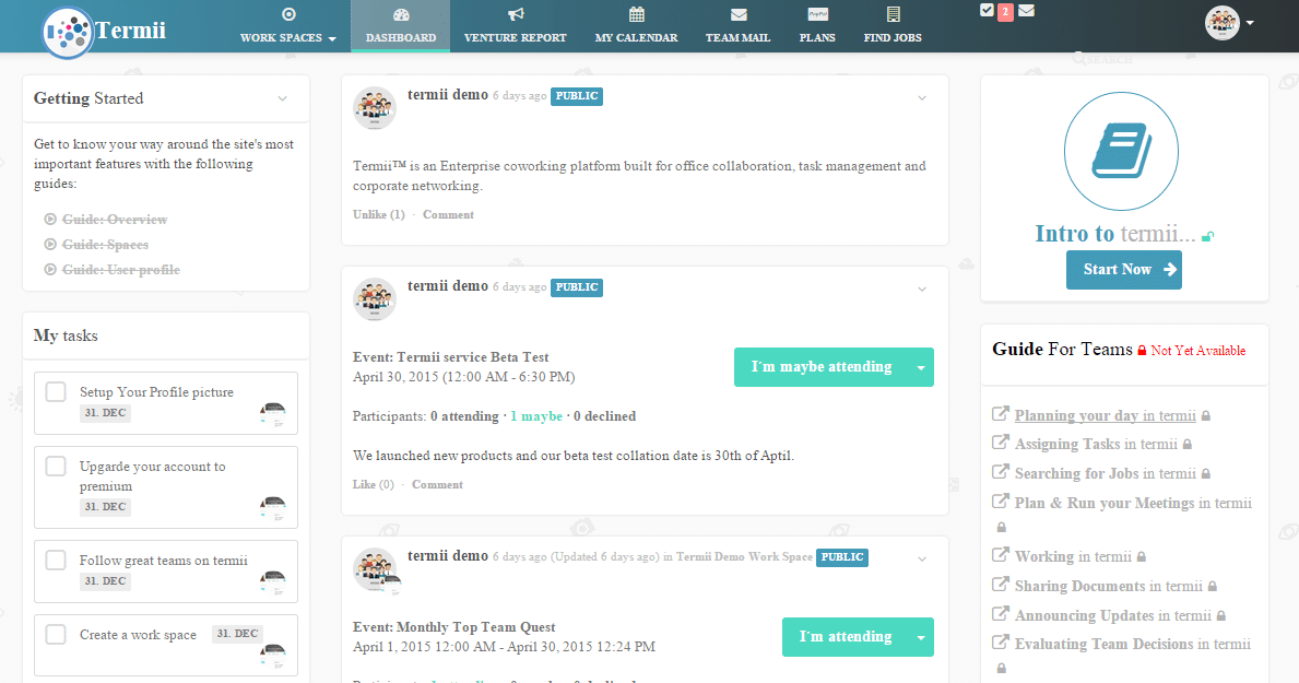 Termii boasts enhanced collaboration features over the likes of Prowork, Asana and Slack 2 Termii dashboard