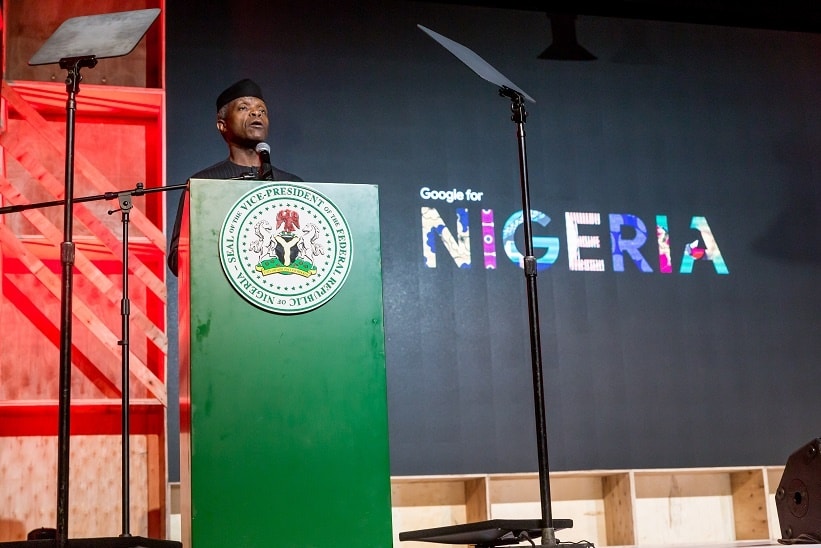 Google Station free WiFi launches in Nigeria, and other announcements 3 Yemi Osinbajo Google For Nigeria 2