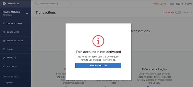 Paystack is pushing the limit of 'normal' within online payments in Nigeria 3 paystack-live-mode
