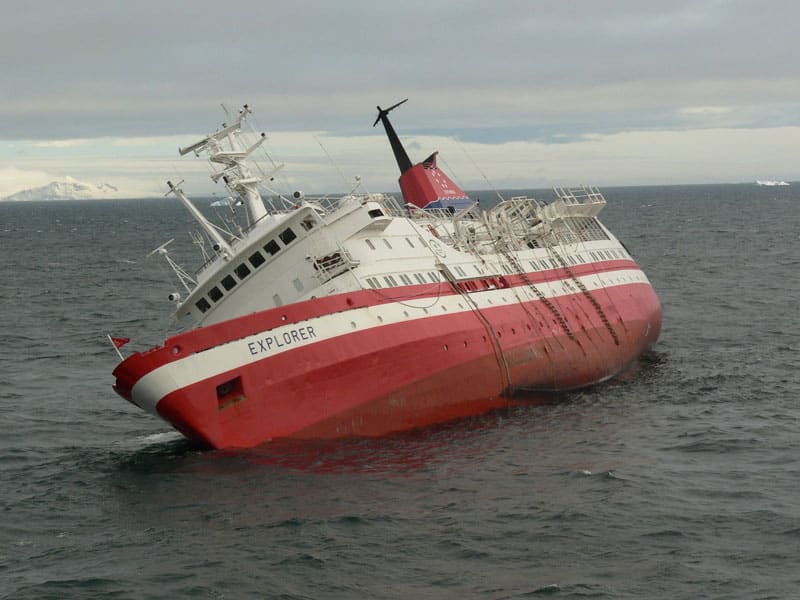 Nigerian forex crisis and the collateral damage to local businesses 8 A red and white colored sinking ship