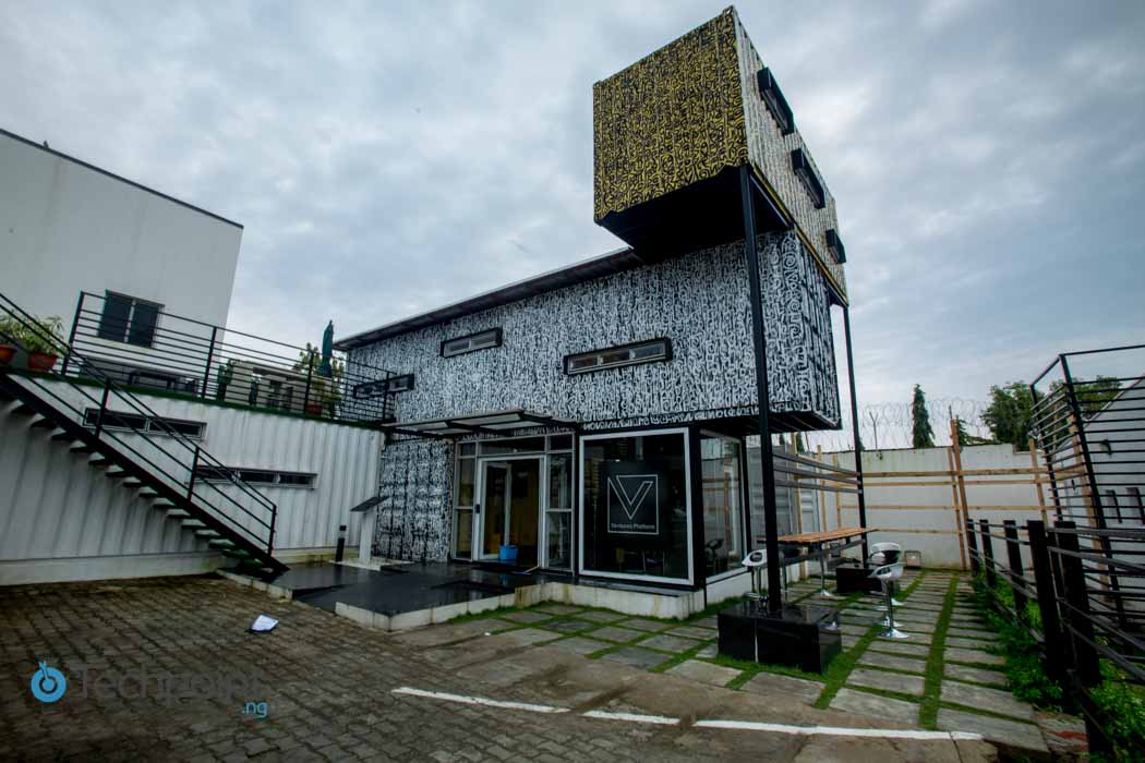See the most interesting co-working space in Nigeria (it's a container!) 2 ventures-platform-hub-entrance