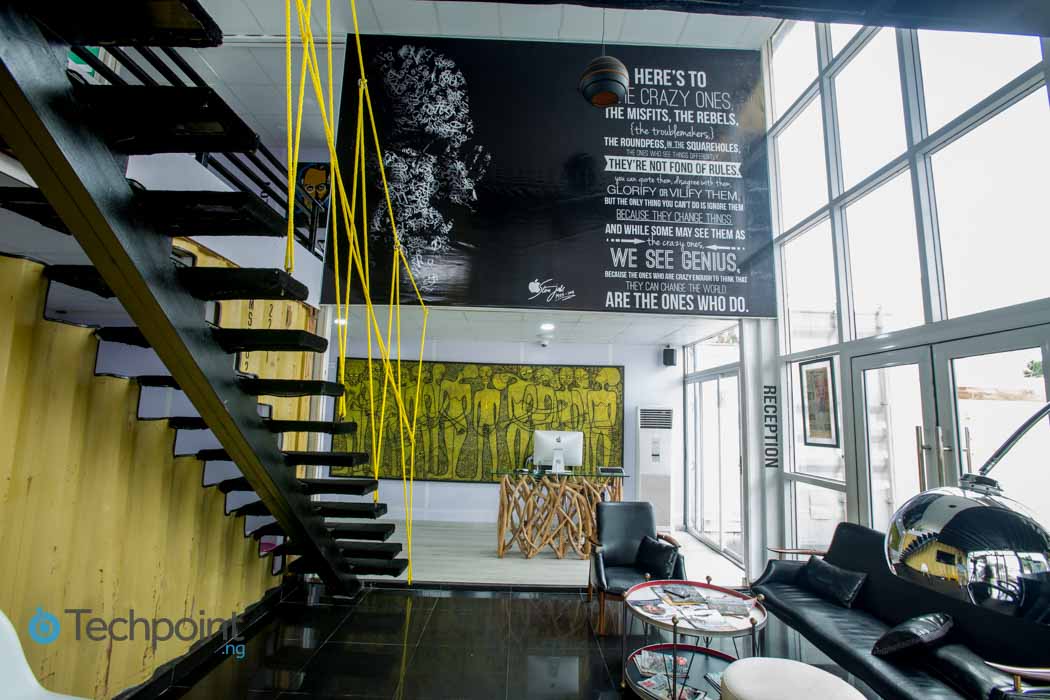 See the most interesting co-working space in Nigeria (it's a container!) 4 ventures-platform-hub-reception