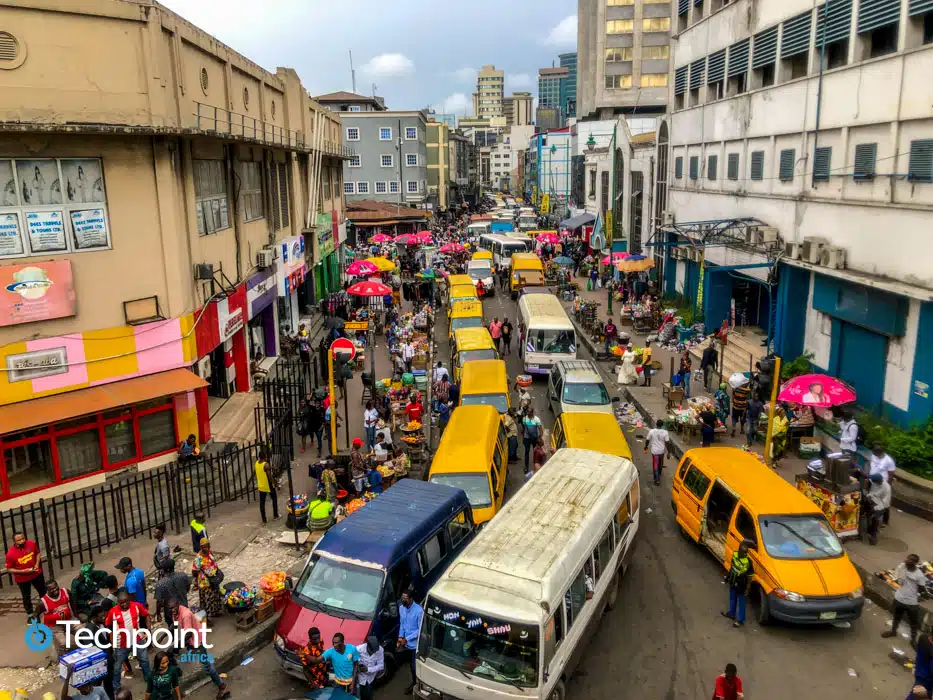 An image showing a busy lagos street