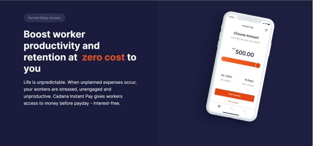Inside Cadana’s plan to provide salary on-demand without payback or interest charge 2 Cadana website