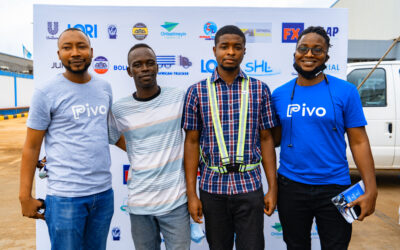 Pivo staff and customers at 2021 Unilever Transport Week