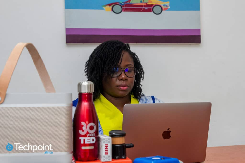 How Saze Ibraheem found satisfaction in marketing 3 Saze Ibraheem at her workspace