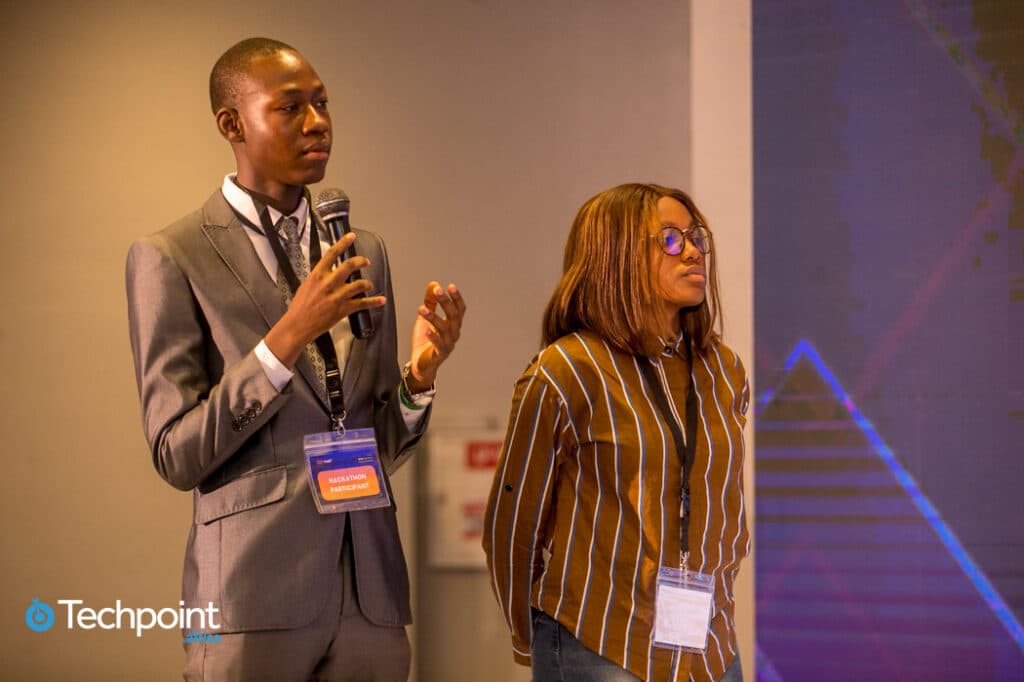 Team Chemotronix, 2 others win $2,500 cash prize at TABS Web3 Hackathon 1 Team lead for Chemotronix and team member. (L-R) Peace Bello and Boluwatife Jemiriye