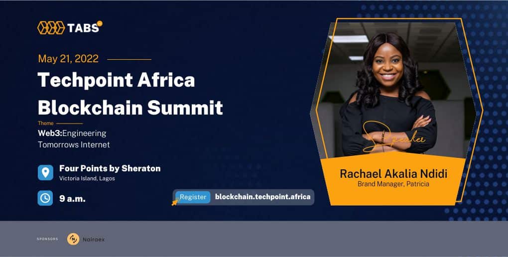 Here are the confirmed speakers for the Techpoint Africa Blockchain Summit 9 Rachael Akalia Speaker at the Techpoint Africa Blockchain Summit