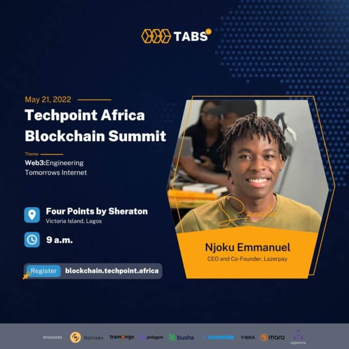 Here are the confirmed speakers for the Techpoint Africa Blockchain Summit 4 Njoku Emmanuel, Speaker at Techpoint Africa Blockchain Summit