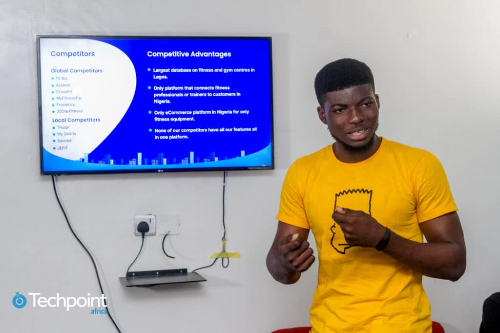 Pitch your startup, build new relationships, and learn at the Techpoint Pitch Friday 2 Temidayo Oloyede pitching FitCon