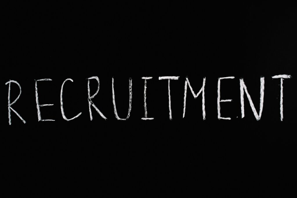 Tech recruiter shares how to land the best African talents 3 Recruitment Lettering Text on Black Background