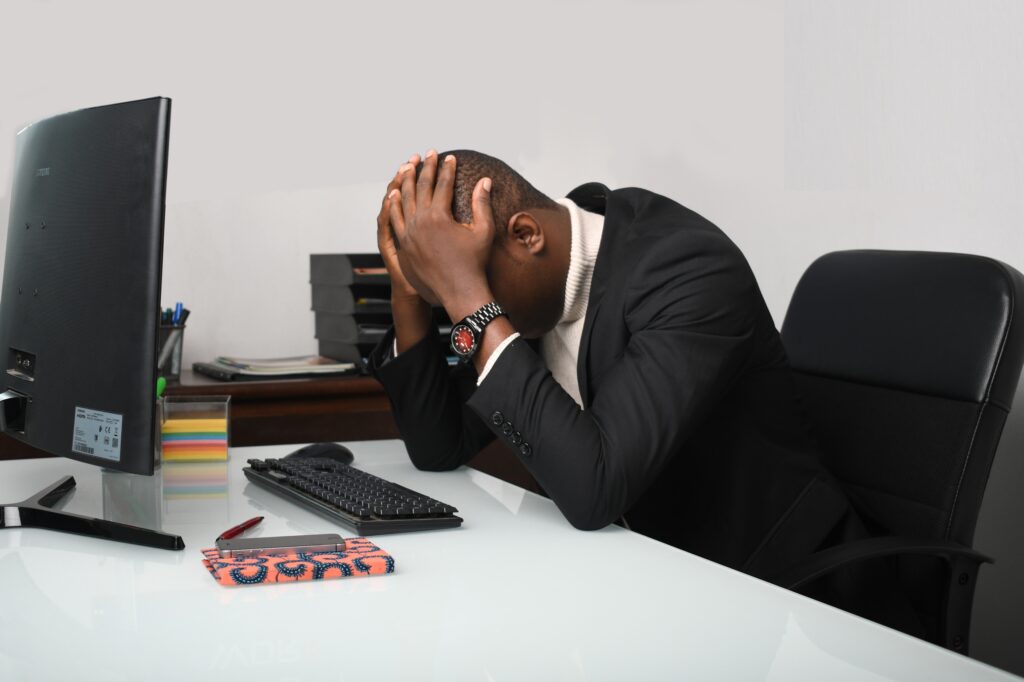 This female-led logistics startup wants to help African businesses move goods faster and with excellent customer service 4 Image of a stressed man via Iwaria