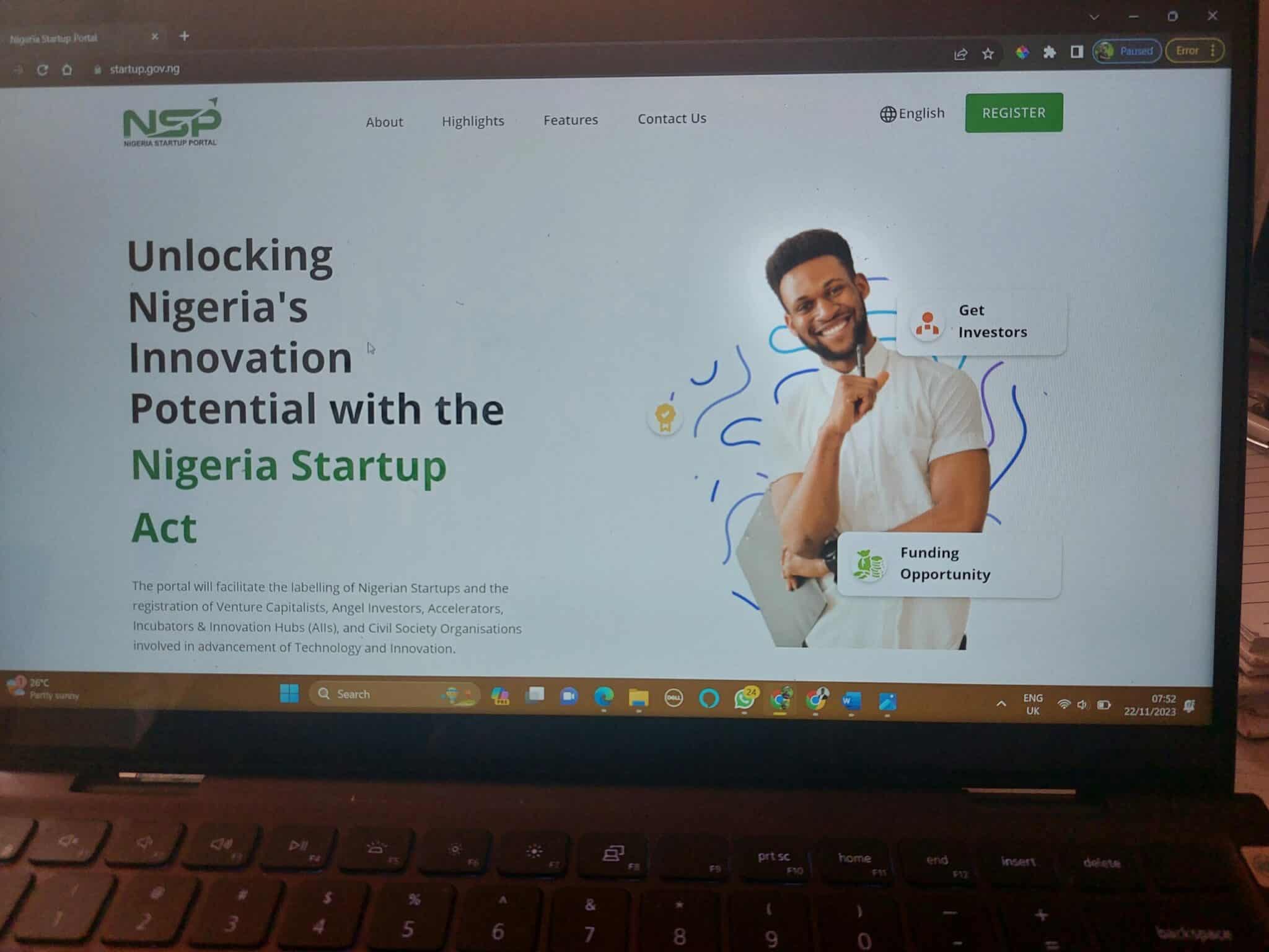Nigeria launches portal for registration of startups, accelerators, and investors