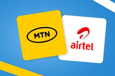 An image that has the logo of MTN and Airtel