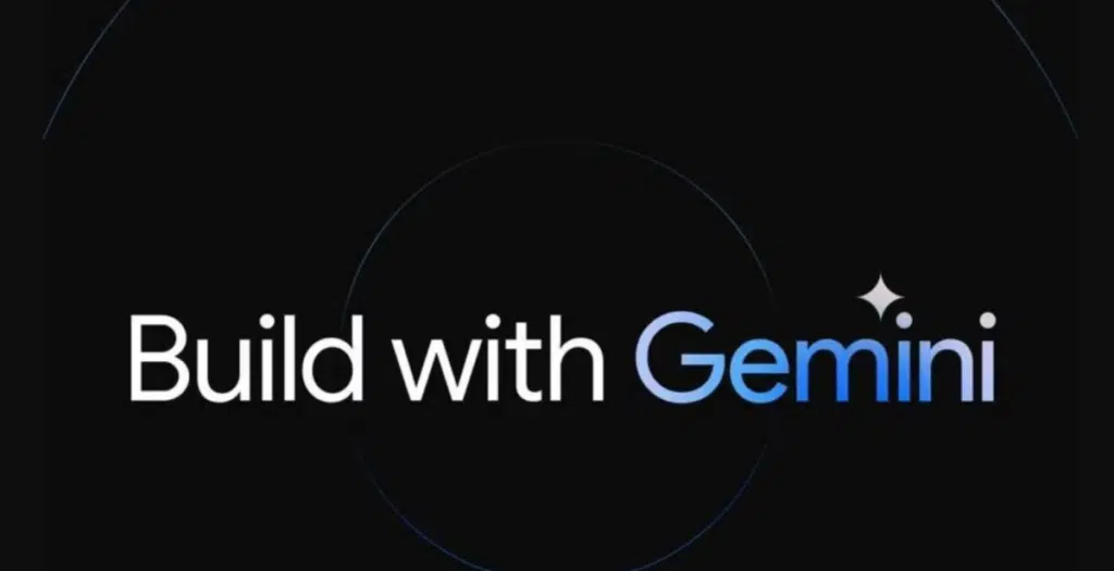 An image with a 
"Build with Gemini" text