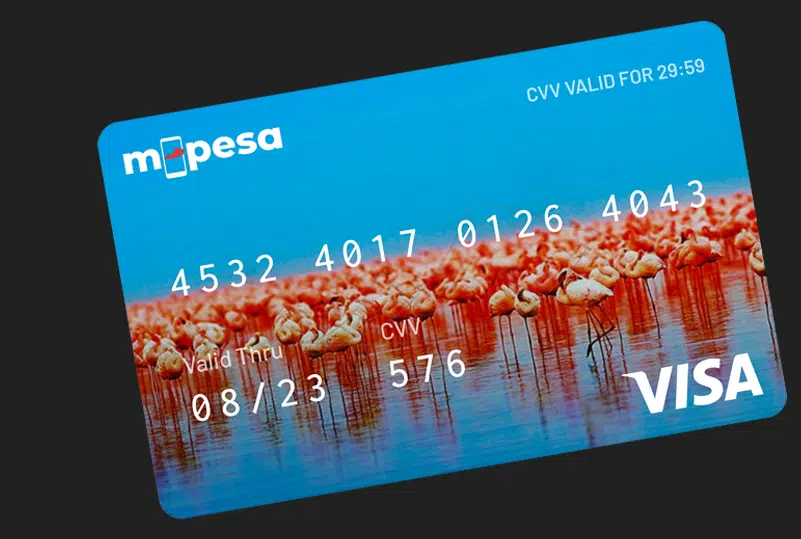 M-PESA physical debit card