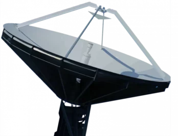 satellite facing the sky