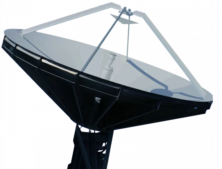 satellite facing the sky