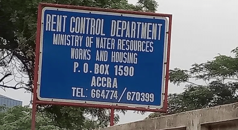 Ghana's Rent Control Department signpost