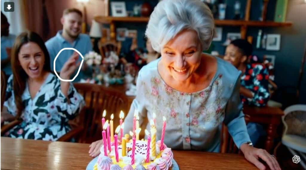 11 ways to detect AI-generated content 6 A screenshot from video generated by Sora AI, showing that there are faults in the video