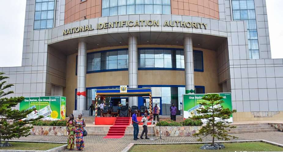 A Ghanaian National Identification Authority (NIA) building