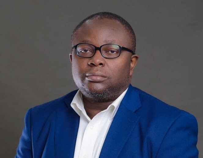 A portrait of Adebayo Adewolu. Managing Director and CEO of venture builder, Trium,