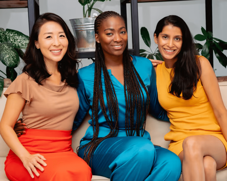 Uncover's co-founders, Catherine Lee, Jade Oyateru, and Sneha Mehta.