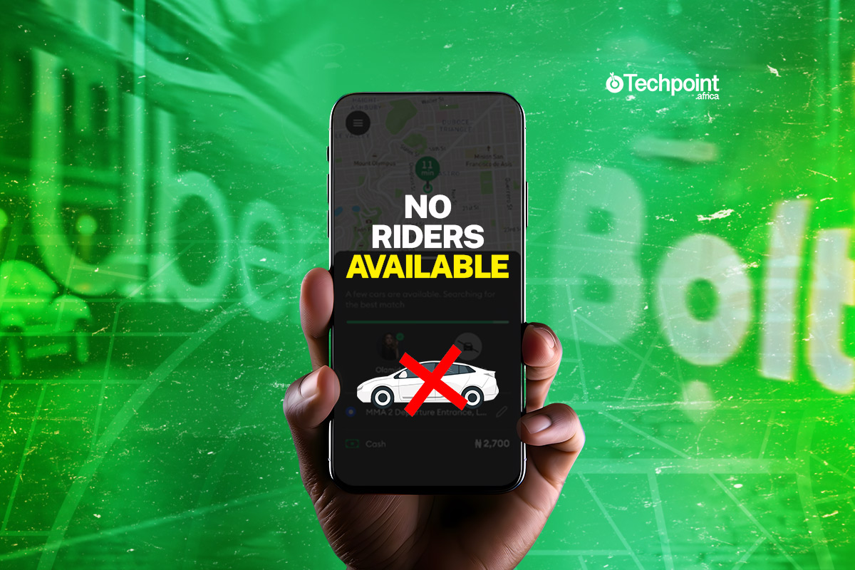 An image denoting there are no riders available for Bolt and Uber drivers