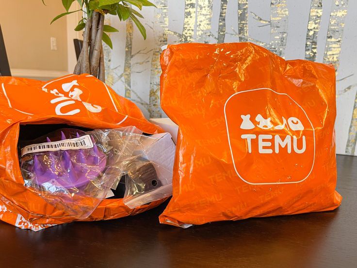 A Temu package 