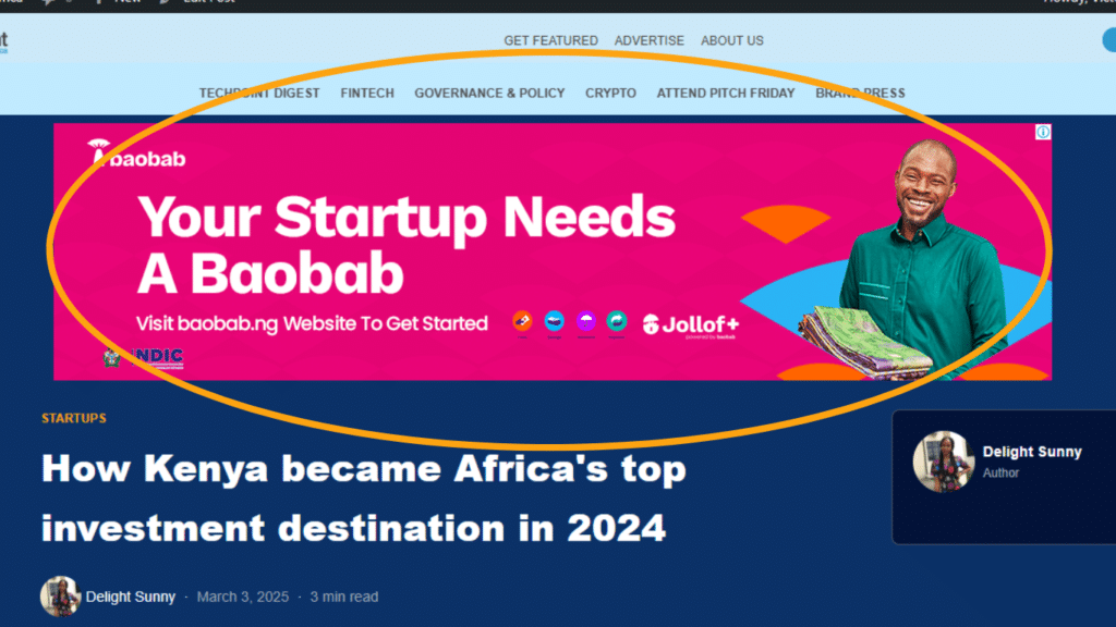 Maximise your ROI with Techpoint Africa’s high-impact ad banners 1 Leaderboard Banner on Techpoint Africa