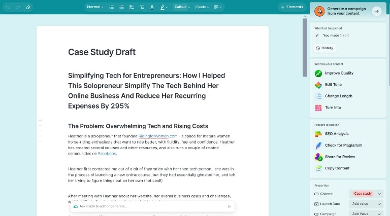 My Blaze AI review: can it really transform content creation? 4 AD 4nXeFld11zRi13lw1PZ0ItTy7BxRy0O5hgB77TGKTBNTJMTiVNSGfX