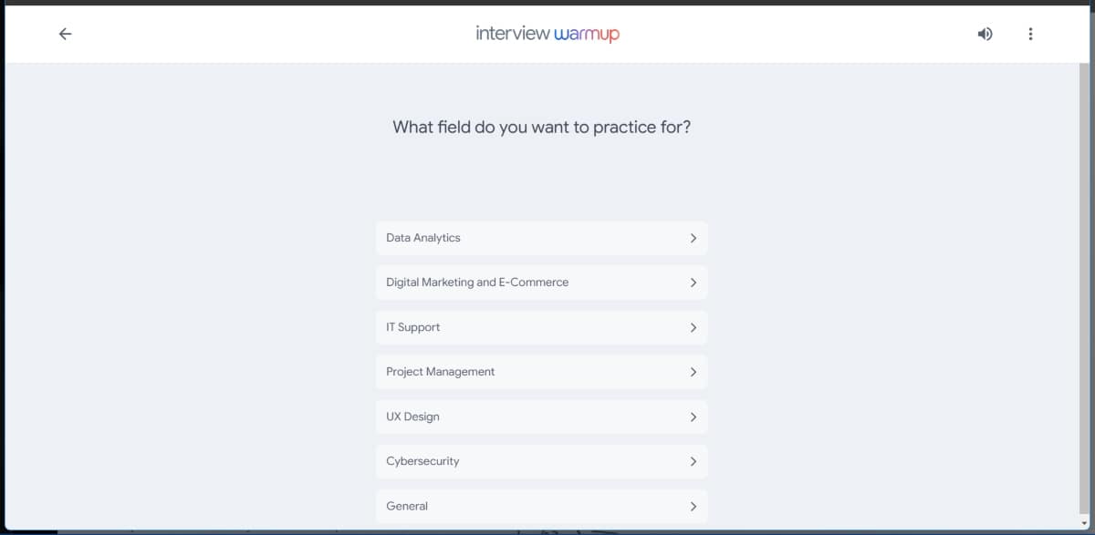 Best AI tools for job seekers to land your dream job 5 Interview warmup homepage
