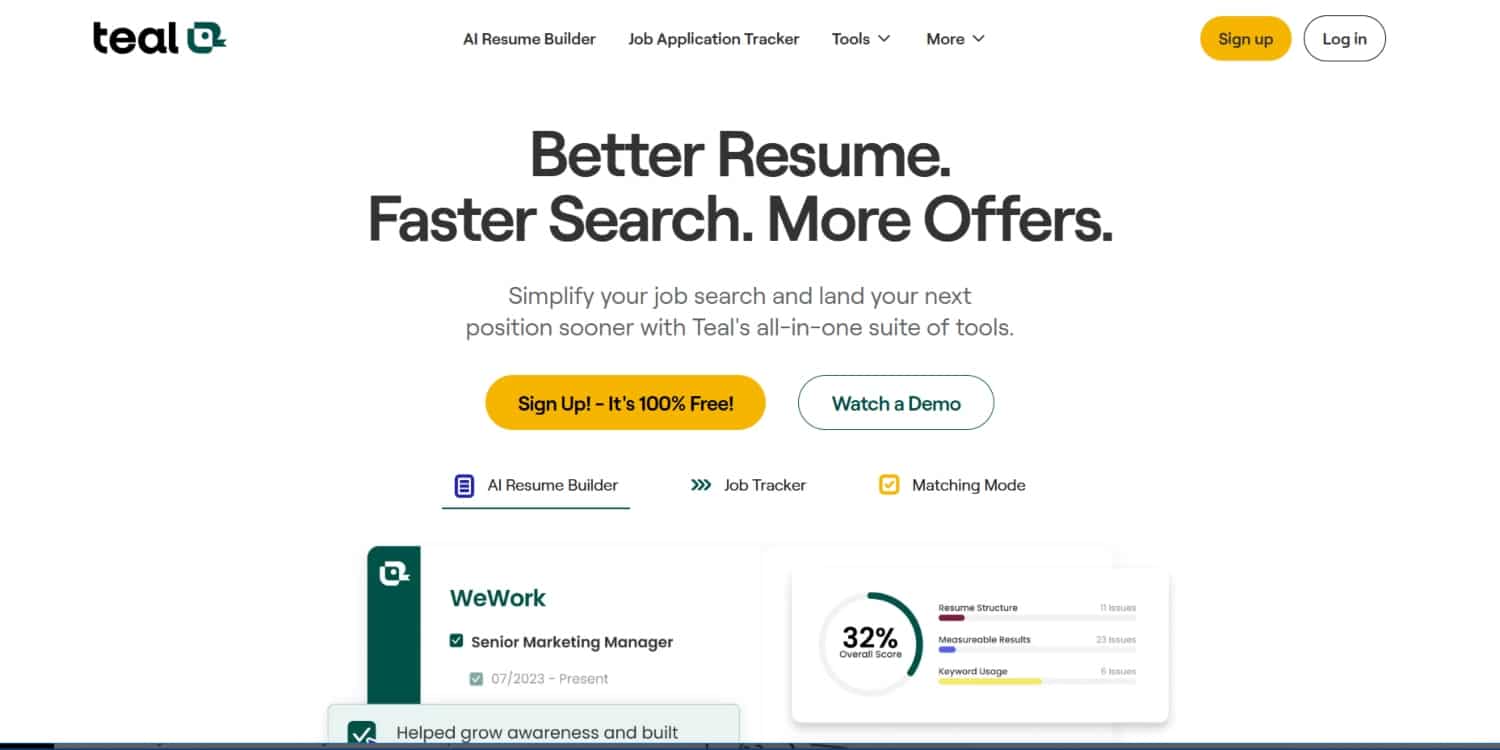 Best AI tools for job seekers to land your dream job 1 TealHQ