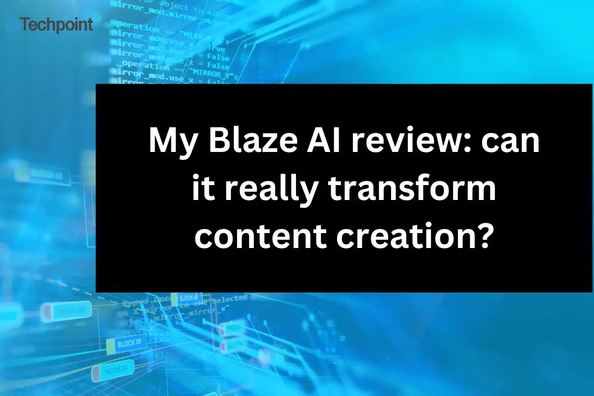 My Blaze AI review can it really transform content creation