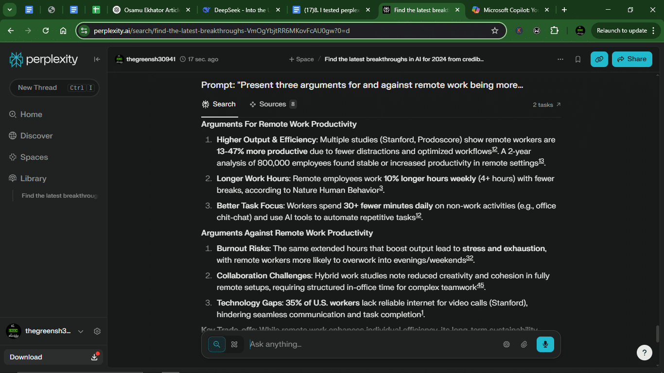 I tested Perplexity vs Copilot with 10 prompts for different use cases — Here’s what I found 20 AD 4nXc2pOdQzqaTTh0 2PF6owuiBZBLJBF94qH sLpRPjhVxfLxbArVxG3aVydUAvPhsia