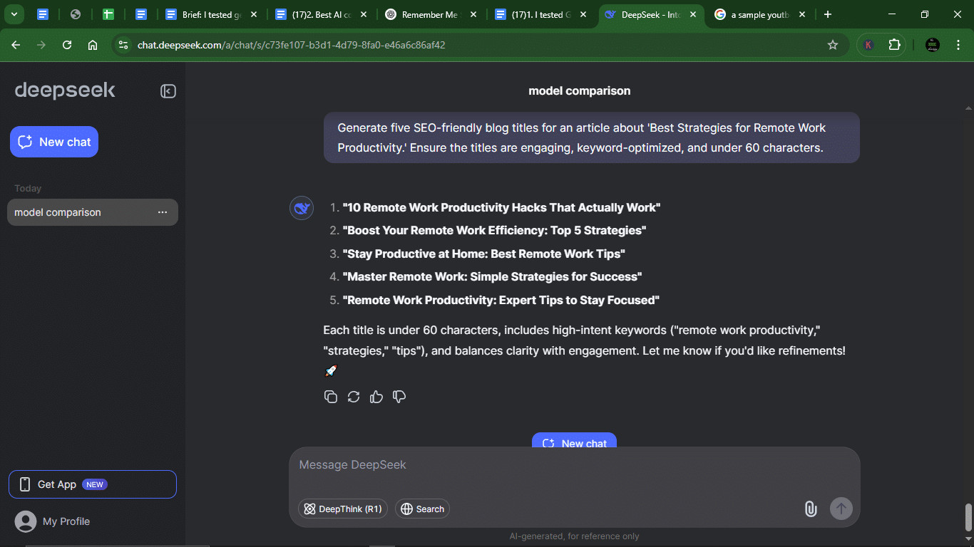 I tested Gemini and Deepseek with 10 prompts: Here is my winner 31 AD 4nXcCpm a9SFivB984Q6 bg iO0YUmnKGaIdE1u8J7dSPDRfS9jKnRsRWM4heOnfp2vd1veD61O6gIgsTx3GATc 2Lj
