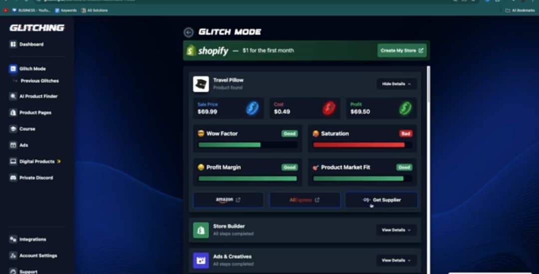 My Glitching AI review: is it really the ultimate dropshipping tool? 11