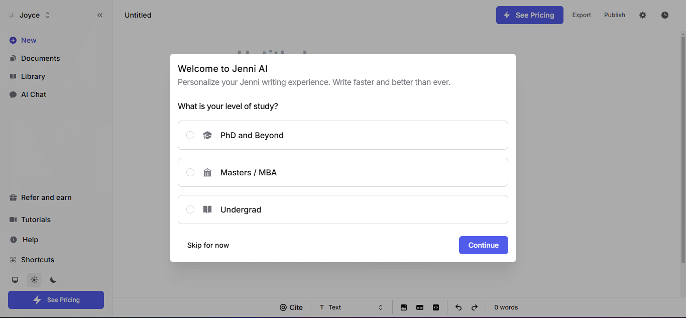 Jenni AI review: I tried Jenni AI for one week 1 AD 4nXczn8yAQENpfsnlbv6aoUBcumIPEcGib0ZnK8nr14CL1zIvnTaKCr3dA7C tceG6PuTC8seQpnB