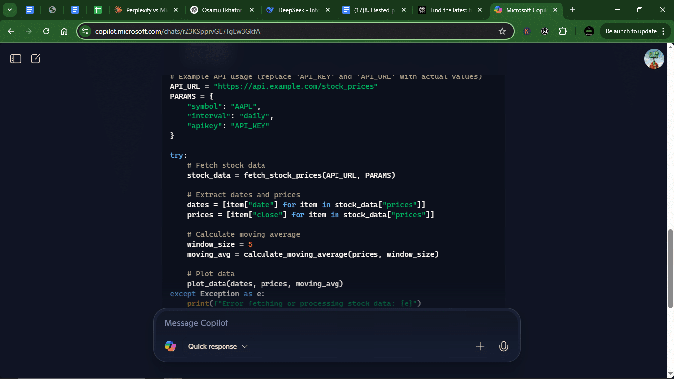 I tested Perplexity vs Copilot with 10 prompts for different use cases — Here’s what I found 9 AD 4nXdCQQbjcP0GkZjg8NEqYU7ctsiabzdChniU97i3Mlunvaxh3fvgSWhrXVCbS5iQig9g96ZZT43UrExSrk0ZUczdldwx0Oe4cZ6EL